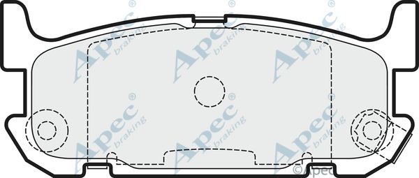 APEC BRAKING Комплект тормозных колодок, дисковый тормоз PAD1513